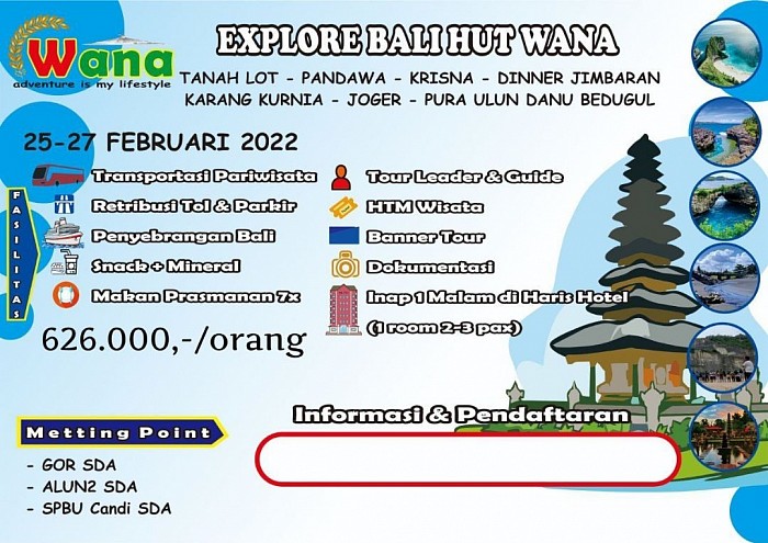 OPEN TRIP HUT WANA